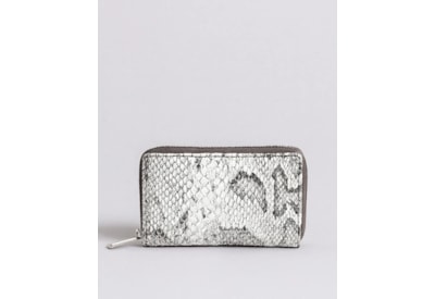 Lappelle Eva Small Zip Round Black Snake Purse Lappelle Eva Small Zip Round Black Snake Purse
