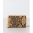 Lappella Eva Small Zip Round Purse In Brn Snake  Valentino Leather 141-28
