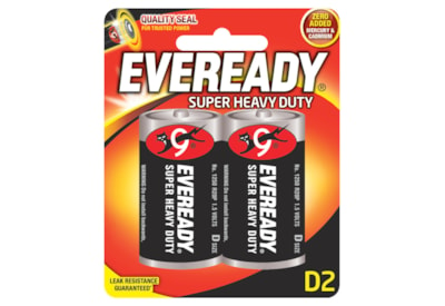 Eveready Zinc D batteries 2s (EVR20SUPERB2)