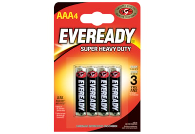 Eveready Super Zinc Aaa Batteries 4s (EVR03SUPERB4)