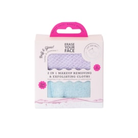 Erase Your Face 2 Pack  Exfoliating Towels - Buff And Glow