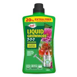 Doff Liquid Growmore Feed Concentrate Extra Fill 1.2ltr Doff Liquid Growmore Feed Concentrate Extra Fill 1.2ltr
