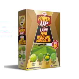 Doff Power Up Complete Lawn Feed Weed & Mosskiller 50 Sqm 1.6Kg