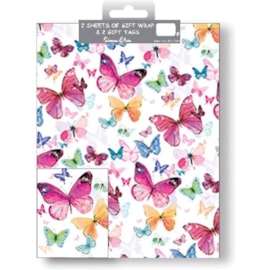 Simon Elvin Butterfly Wrap 2 Sheets & Tags (2557)