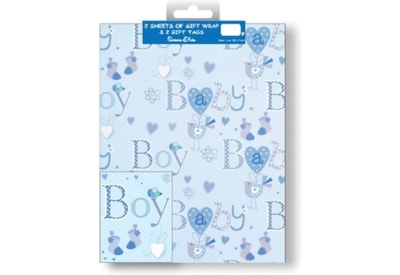 Simon Elvin Baby Boy Wrap 2 Sheets & Tags (2594)