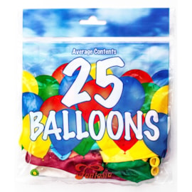 Fantasia Balloons Asst. Colours 25s (PAK25)