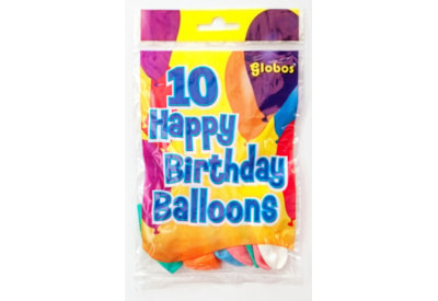 Fantasia Balloons Happy Birthday 10s (GLO/HB)