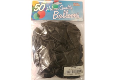 Fantasia Shiny Black Balloons 50s 12" Fantasia Shiny Black Balloons 50s 12"