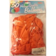 Fantasia Shiny Orange Balloons 50s 12" (PT287)
