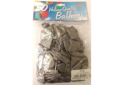 Fantasia Shiny Silver Balloons 50s 12" Fantasia Shiny Silver Balloons 50s 12"