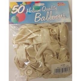 Fantasia Shiny White Balloons 50s 12" (PT269)
