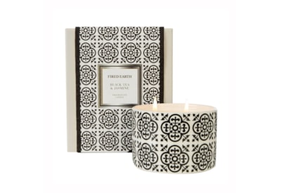 Fired Earth Multi Wick Candle Black Tea & Jasmine Large Fired Earth Multi Wick Candle Black Tea & Jasmine Large
