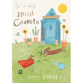 Ling Fathers Day Grandpa Sausage Dogs In Garden