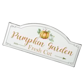 Heaven Sends Metal Pumpkin Sign Heaven Sends Metal Pumpkin Sign
