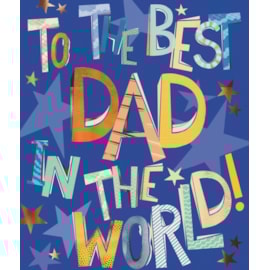 Ling Fathers Day Chunky Pattern Text Card