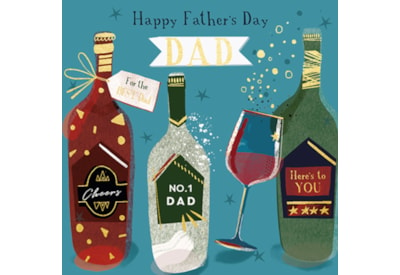 Number 1 Dad Fathers Day Card (FIJA0245)