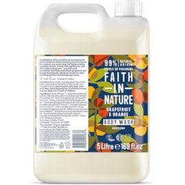 Faith In Nature Body Wash Grapefruit & Orange 5 Ltr Faith In Nature Body Wash Grapefruit & Orange 5 Ltr