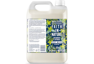 Faith In Nature Body Wash Seaweed & Citrus 5 Ltr Faith In Nature Body Wash Seaweed & Citrus 5 Ltr