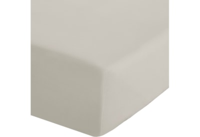 Fitted Percale Sheet Cream Double (BD/18277/W/DFD/CR)