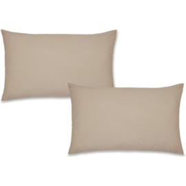 Bianca 200tc C.percale Std Pillowcase Pair Natural Bianca 200tc C.percale Std Pillowcase Pair Natural