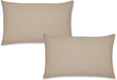 Bianca 200tc C.percale Std Pillowcase Pair Natural Bianca 200tc C.percale Std Pillowcase Pair Natural