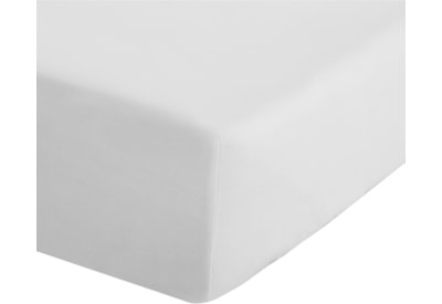 Fitted Percale Sheet White Single (BD/18277/SFD/WH)