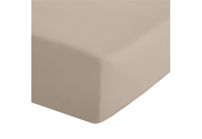 Catherine Lansfield Fitted Percale Sheet Natural Double Catherine Lansfield Fitted Percale Sheet Natural Double