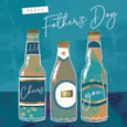 Beer Bottles Fathers Day Card (FJJA0231)