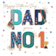 Dad No.1 Fathers Day Card (FKKA0249W)