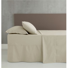 Catherine Lansfield Flat Percale Sheet Cream Single Catherine Lansfield Flat Percale Sheet Cream Single