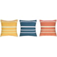 Indoor/outdoor Blue Mustard Orange Cushions 45cm (FN220131)