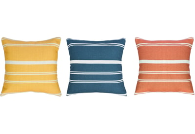 Indoor/outdoor Blue Mustard Orange Cushions 45cm (FN220131)