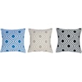 Indoor/outdoor Blue Grey Black Cushions 45cm (FN220132)