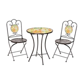 Spring Boho Brights 2 Seater Bistro Set 60Cm Dia Spring Boho Brights 2 Seater Bistro Set 60Cm Dia