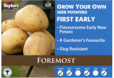Taylors Foremost Seed Potato 2kg Taylors Foremost Seed Potato 2kg