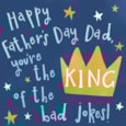 Ling Fathers Day King Dad Typographic