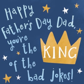 Ling Fathers Day King Dad Typographic