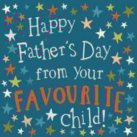 Ling Fathers Day Typographic With Stars