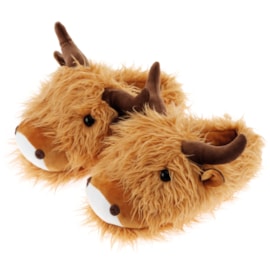 Upper Canada Highland Cow Slippers One Size Upper Canada Highland Cow Slippers One Size