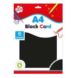 Act A4 15 Sheets Black Card (FSC3-PACJ/3)