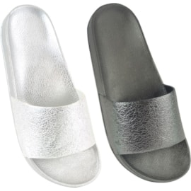 Ks Ladies Crackle Strap Pool Slide Ks Ladies Crackle Strap Pool Slide