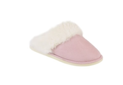 Ks Brands Ladies Super Fluffy Mules Pale Pink Ks Brands Ladies Super Fluffy Mules Pale Pink