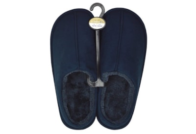 Ks Brands Mens Fur Lined Mule Navy Ks Brands Mens Fur Lined Mule Navy