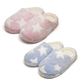 Ladies Star Mule Slippers Assorted Colours Ladies Star Mule Slippers Assorted Colours