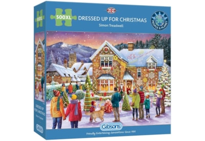 Gibsons Dressed Up For Christmas Puzzle Xl 500pc (G3558)