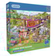 Gibsons Canal Boat Blooms (500Xl) Puzzle Gibsons Canal Boat Blooms (500Xl) Puzzle