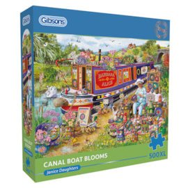 Gibsons Canal Boat Blooms (500Xl) Puzzle