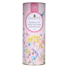 Grandma Wild's Wildflower Raspberry & White Chocolate Drum 200G Grandma Wild's Wildflower Raspberry & White Chocolate Drum 200G