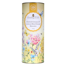 Grandma Wild's Wildflower Clotted Cream Lemon Shortbread Drum 200G