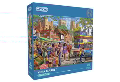 Gibsons York Market Puzzle 1000pc Gibsons York Market Puzzle 1000pc